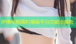 伊博早期黑料揭秘平台功能全解析