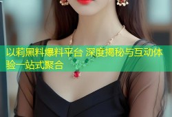 以莉黑料爆料平台 深度揭秘与互动体验一站式聚合