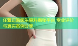 任蕾正畸医生黑料揭秘平台 专业评价与真实案例分享