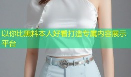 以你比黑料本人好看打造专属内容展示平台